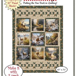 Fabric Cafe Marquee 3-Yard Quilt Pattern | Perfect for 10-inch Panels - Quilt Pattern - Fabric Cafe Pattern - Panel Quilt Pattern