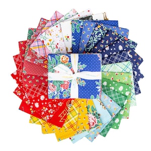AUF LAGER Riley Blake Simple Pleasures Fat Quarter Bundle - floraler Stoff - florale Fat Quarters - Riley Blake fat Quarter Bundle -