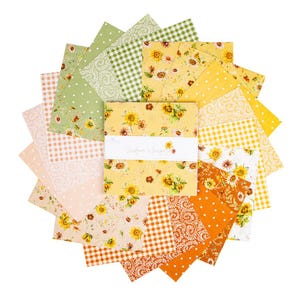 PREORDER Riley Blake Sunflower Whispers layer Cake - 10 ” Stacker - Floral Layer Cake - Baby Fabric - floral fabric
