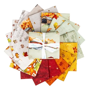 AUF LAGER Riley Blake Covered Bridges im Herbst Fat Quarter Bundle - Herbststoff - florale Fat Quarters - Riley Blake fat Quarter Bundle -