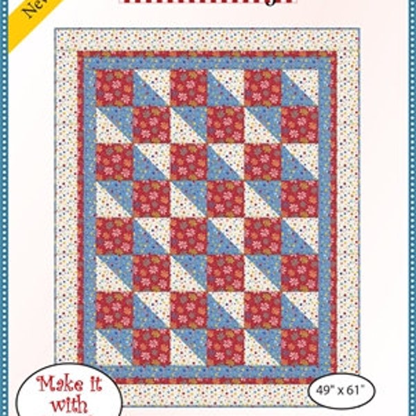 Fabric Cafe Boxes & Bows 3 Yard Quilt Pattern  - Quilt Pattern - Fabric Cafe Pattern