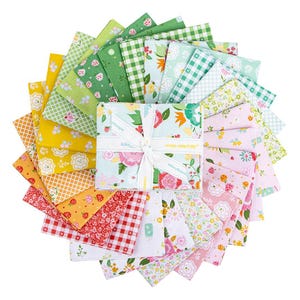 VORBESTELLUNG Riley Blake Summer Skies and Fireflies Fat Quarters Bundle - floraler Stoff - florale Fat Quarters - Riley Blake fat Quarter Bundle -