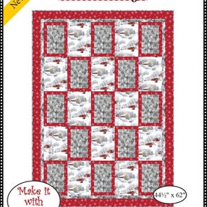 Fabric Cafe Picture Perfect Pattern  3 Yard Quilt Pattern - Quilt Pattern - Fabric Cafe Pattern - 3 yard quilts
