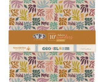 IN MAGAZZINO Art Gallery Geobloom layer Cake - 10 "Impilatore - Sewcial Bee Layer Cake - Tessuto AGF - Tessuto floreale