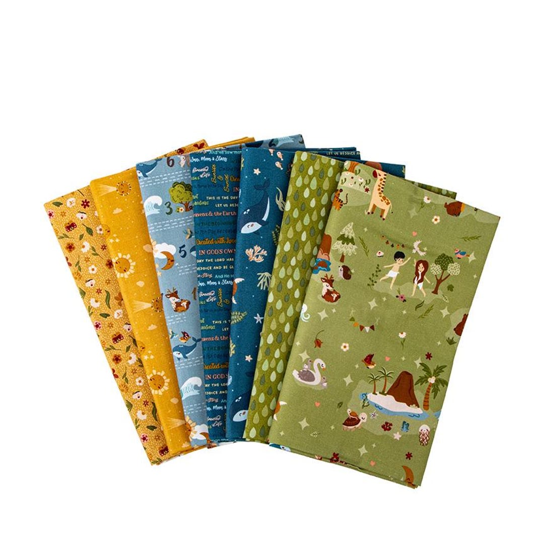 PREORDER Riley Blake Created With Love 7 Piece Mini Fat Quarter Bundle ...