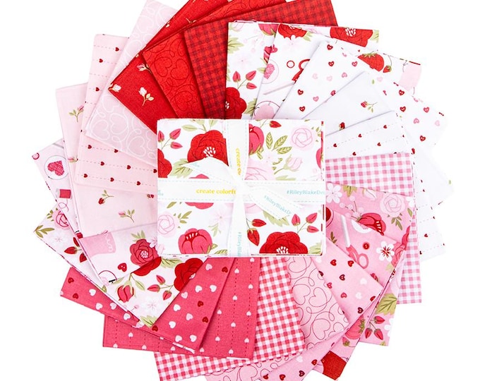 PREORDER Riley Blake Sew in Love Fat Quarter Bundle - Valentine Fat ...