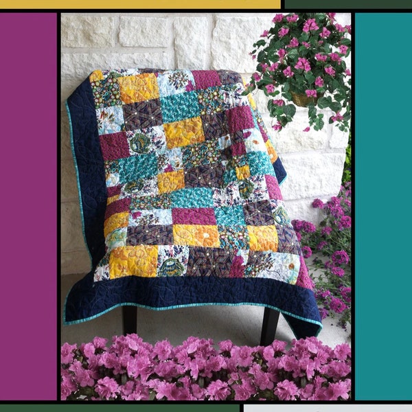 Villa Rosa Designs Jericho Walls pattern - fat quarter quilt pattern - villa rosa