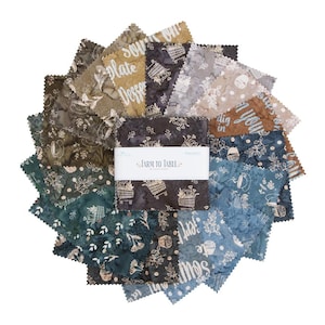 PREVENTA Riley Blake Farm to Table 5" Stacker - Riley Blake Charm Pack - Expressions Batiks