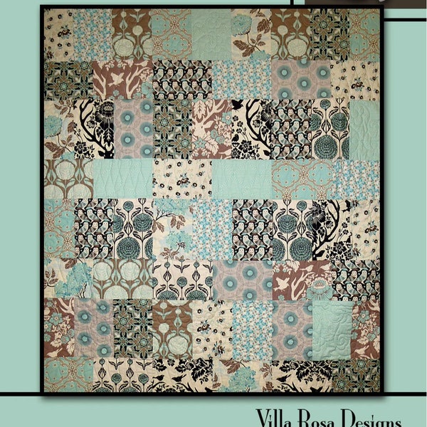 Villa Rosa Designs honey bouquet pattern - fat quarter quilt pattern - villa rosa - layer cake pack pattern - fat quarter pattern