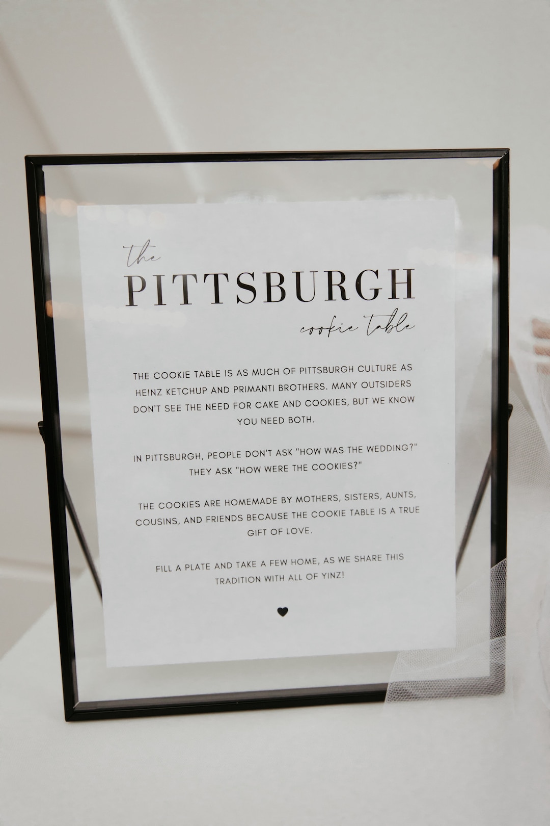 Pittsburgh Cookie Table Wedding Sign - 8x10 - Canva Template ...