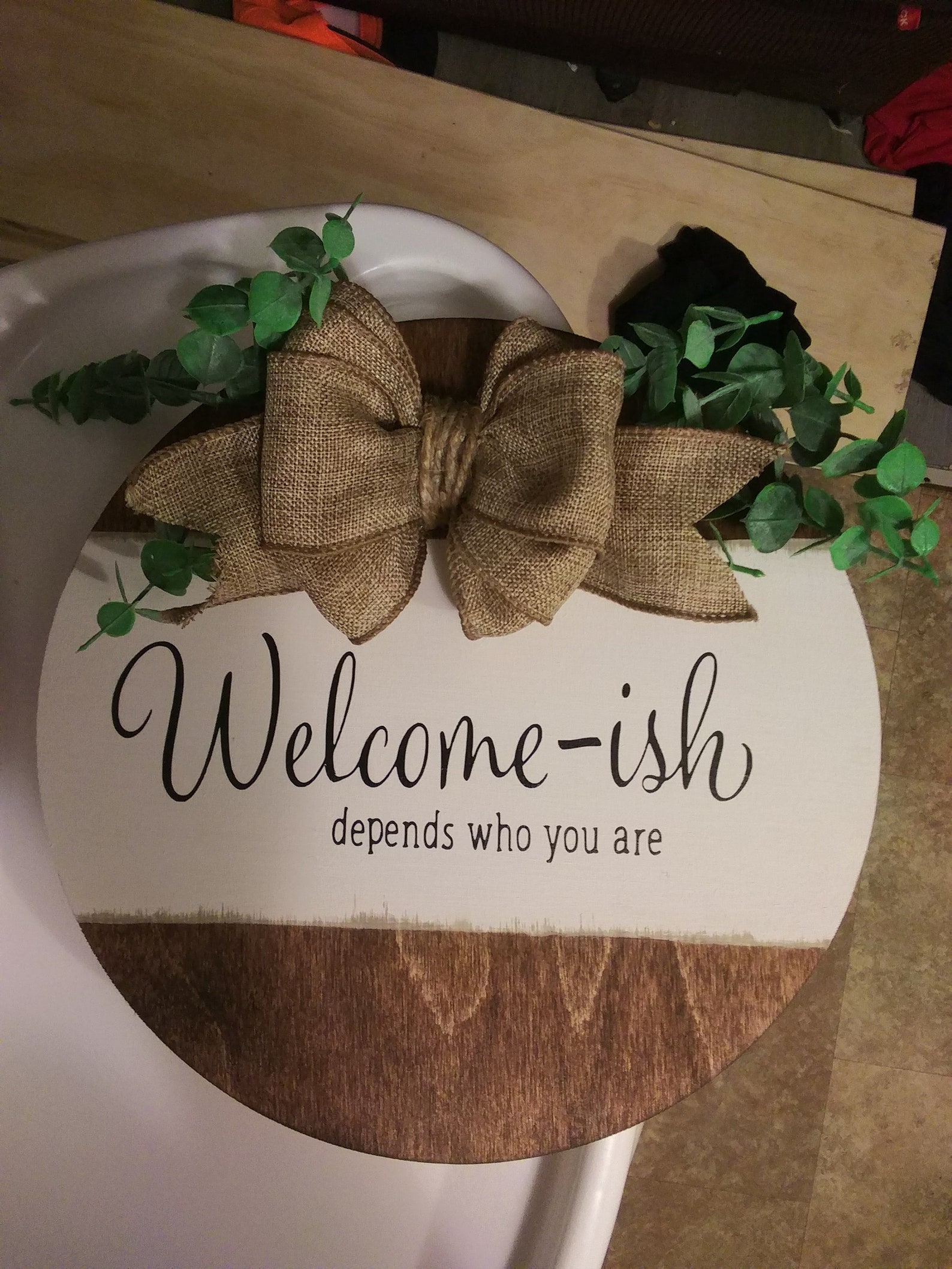 Wooden Door Hanger Etsy