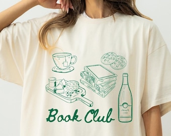 Buchclub Shirt, Leseratte Shirt, Komfortfarben Shirt, Buchclub Geschenk, Buchliebhaber Shirt, Buchliebhaber Geschenk, Buchclub, Bücherwurm Shirt, lesend