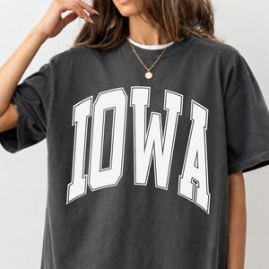 Iowa Comfort Colors Shirt, Iowa Varsity Letter, Vintage Iowa Shirt, Iowa Sweatshirt, Youth Shirt, Kids Shirt, Retro, Iowa Hoodie, IA, Gift