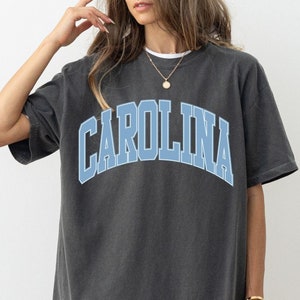 Carolina Comfort Colors Shirt, Carolina Football, Carolina Basketball, Oversized, Carolina Gift, Basketball Season, North Carolina Shirt