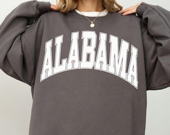 Alabama Sweatshirt, Oversized Sweatshirt, Alabama Shirt, Alabama Hoodie, Youth Sweatshirt, AL, Alabama Gift, Hometown, Youth Sweatshirt