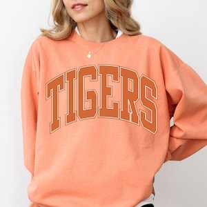 Tigers Comfort Colors Sweatshirt, Tigers Football Sweatshirt, Tigers Sweatshirt, comfy Sweatshirt, Tigers Fan, Crewneck, Tailgate, Gift