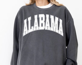 Alabama Comfort Colors Sweatshirt, Alabama Sweatshirt, Alabama Crewneck, Alabama, Alabama Gift, Vintage Alabama Sweatshirt, Oversized, AL