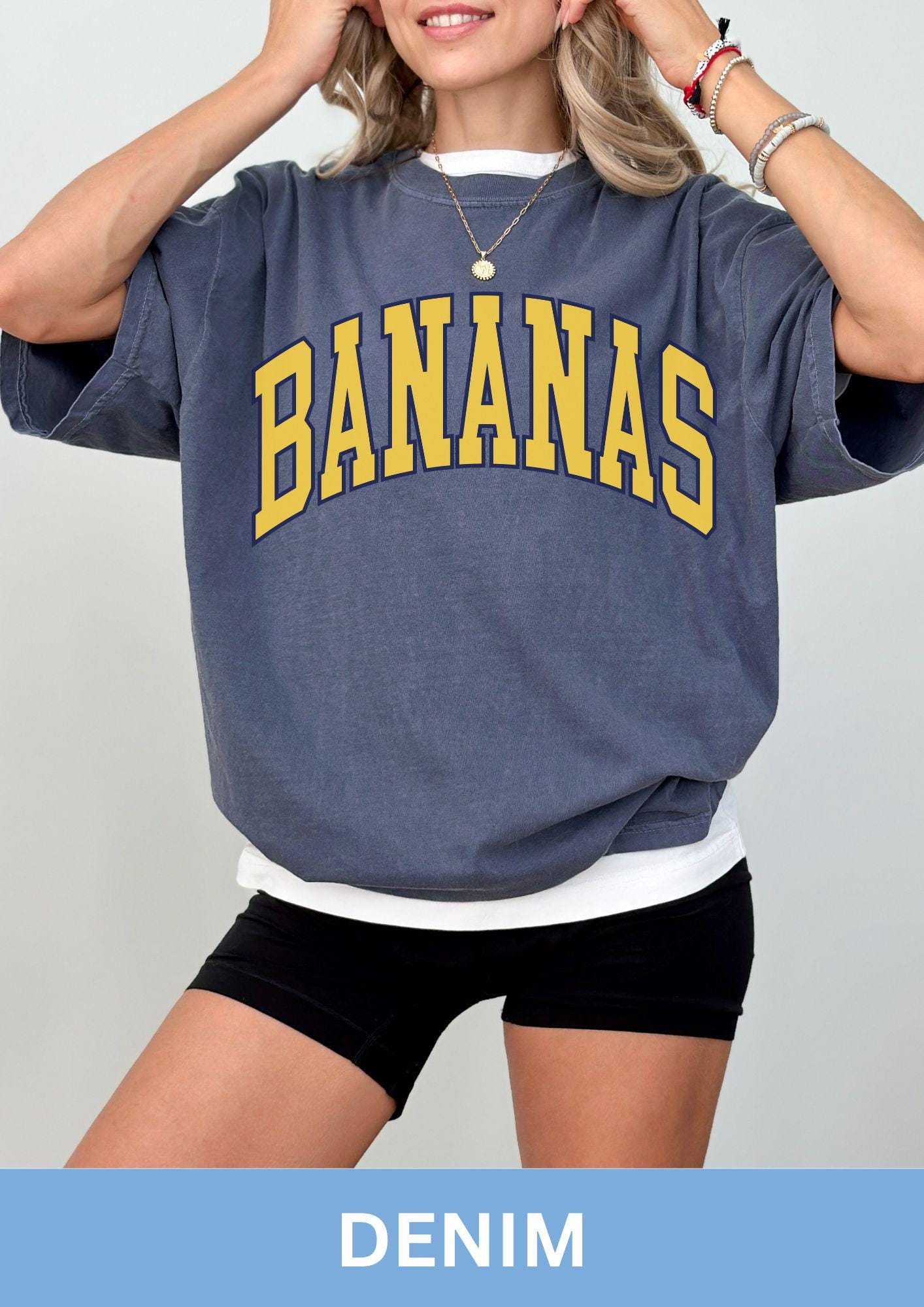 Banana Comfort Colors Shirt, Baseball Shirt, Funny Baseball, Baseball Season, Banana Mascot, Let's Go Bananas, Mascot Shirt, Oversized, Fan