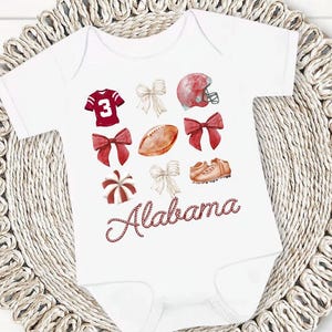 Alabama Baby Onesie, Football Baby Onesie, Alabama Football, Alabama Football Shirt, Game Day Shirt, Baby Gift, Alabama Fan, College