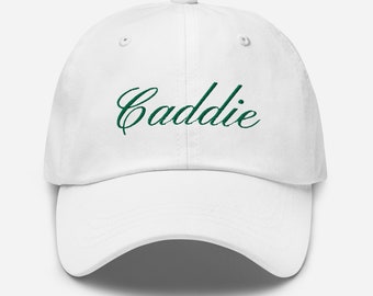 Caddie Embroidered Hat, Golf Gifts, Gift for Him, Gift for Her, Golf Accessories, Masters Golf, Girls Golf Hat, Golf Hat, Hole in One, Cap