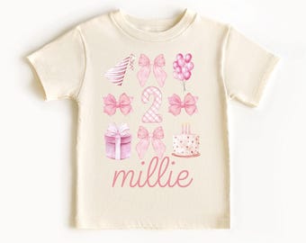 Bow Birthday Shirt, Bow Birthday, Coquette Birthday, Girl Birthday, Pink Bow Outfit, Pink Bow Party Outfit, Birthday Girl, Personalized