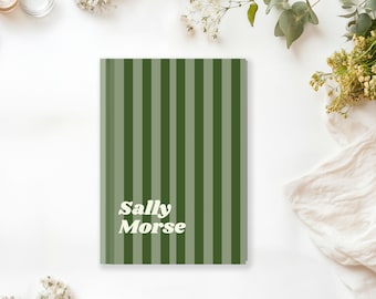 Preppy Custom Journal, Bridemaid Gift, Wedding Shower Gift, Trendy Gift, Gift for Her, Personalized Journal, Hardcover, Preppy, Bold Journal