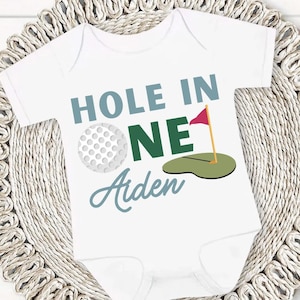 Hole in One Birthday Outfit, Golf Birthday, 1st Birthday Shirt Boy, Hole in One Birthday Outfit, Caddie Mommy, Caddie Daddy, Golf Party