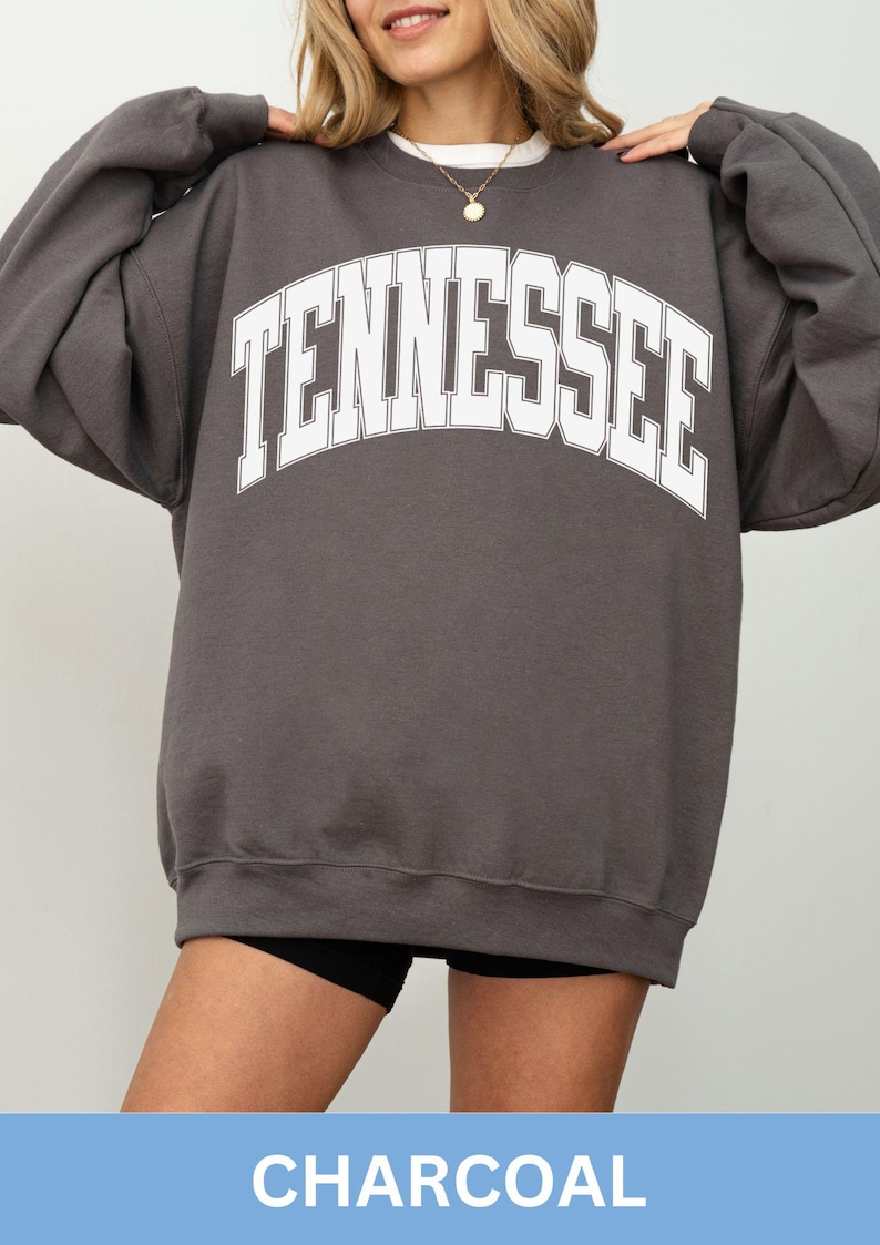 Tennessee Sweatshirt, Oversized Sweatshirt, Tennessee Shirt, Tennessee Hoodie, Youth Sweatshirt, TN, Tennessee Gift, Hometown, Knoxville image 1