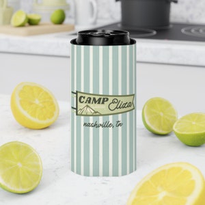 Camp Bachelorette Can Coolers, Custom Can Cooler, Slim Can Cooler, Camping Bachelorette Party Gifts Bridesmaid Gift Bach Party Favors