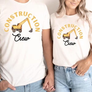 Construction Crew Matching Shirts, Toddler Boy Birthday, Boys Birthday, Birthday Shirt, Construction Party, Construction Birthday, Trucks