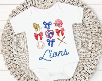 Camiseta de béisbol personalizada para bebé, camiseta de béisbol personalizada para niños, moño de béisbol, mascota escolar personalizada, equipo de béisbol, mamá del béisbol