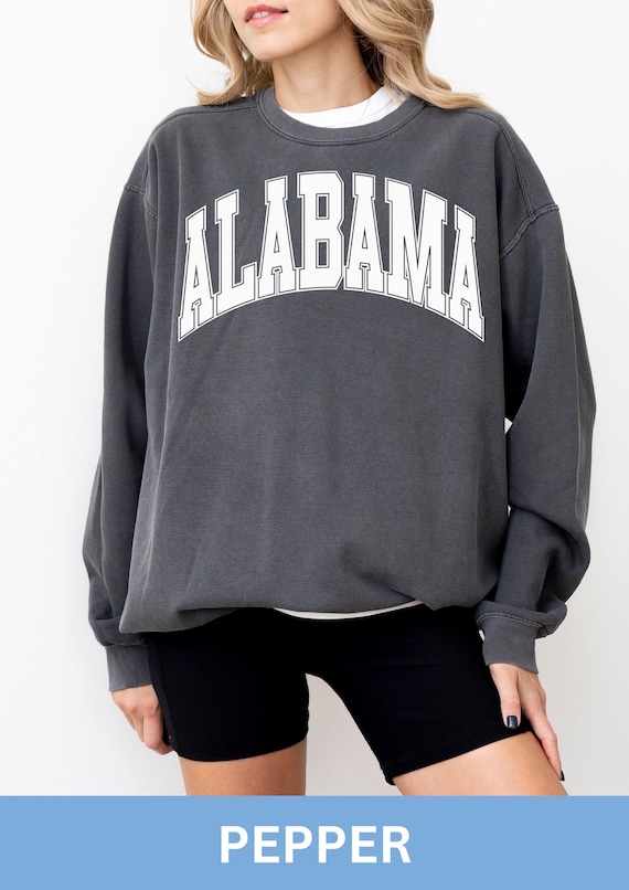 Alabama Comfort Colors Sweatshirt, Alabama Sweatshirt, Alabama Crewneck, Alabama, Alabama Gift, Vintage Alabama Sweatshirt, Oversized, AL