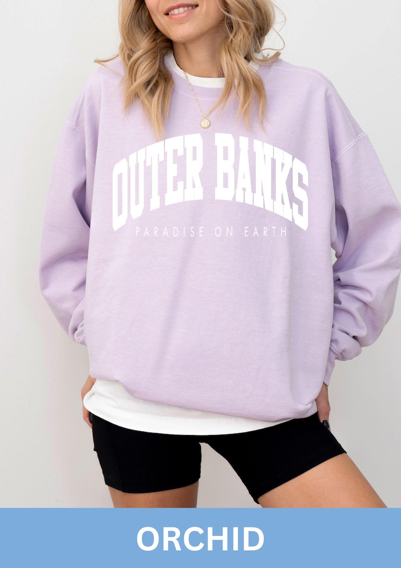 Outer Banks Comfort Colors Sweatshirt, OBX Sweatshirt, Oversized