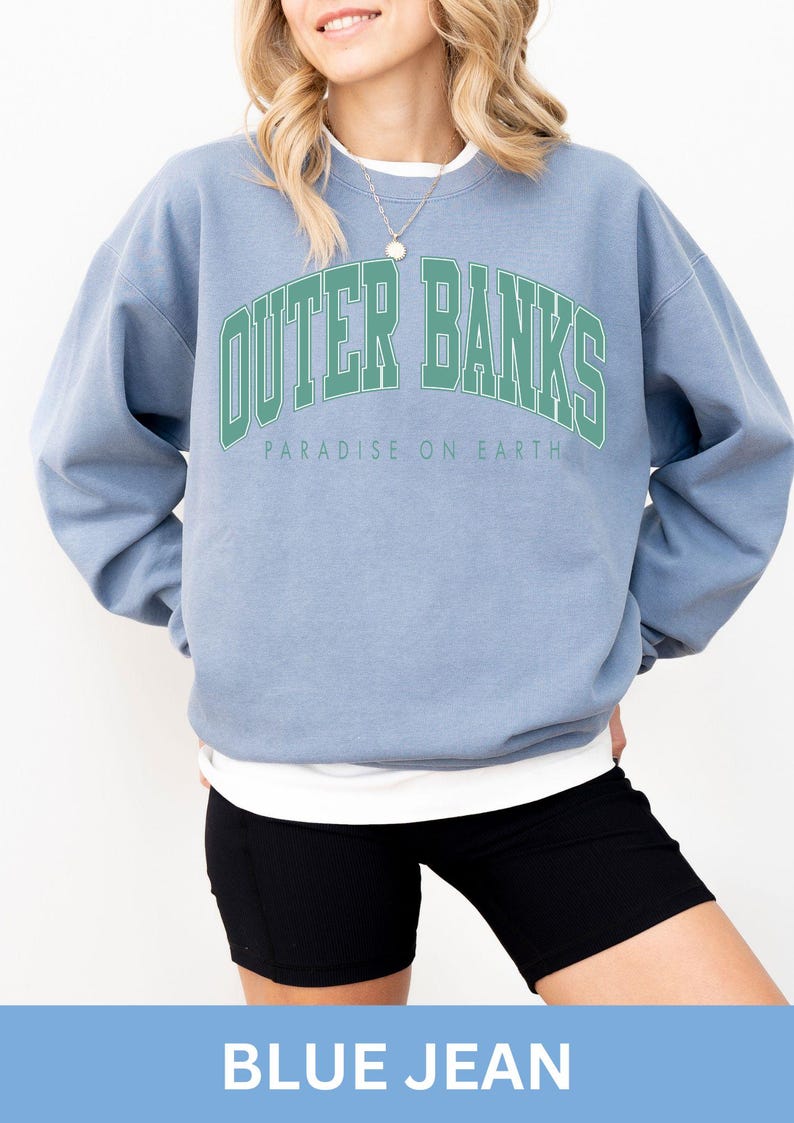 Outer Banks Comfort Colors Sweatshirt, OBX Sweatshirt, Oversized