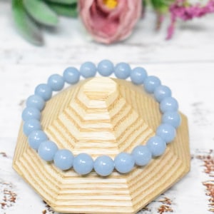 Blue Angelite Crystal Bracelet