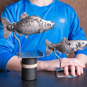 Fish figure, Pink salmon, humpback salmon, Oncorhynchus gorbuscha,  Pacific salmon, for the fisherman, sculpture, Steel fish, metal art