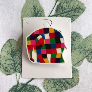 Elmer the Elephant Brooch