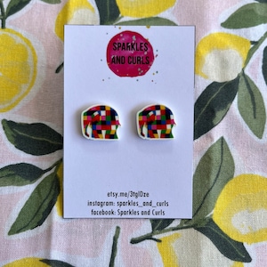 Elmer Acrylic Stud Earrings