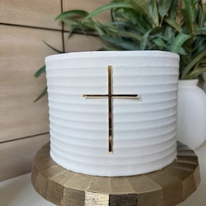 Slim Cross Cake Charm | Baptism Cake Charms | Mirror Acrylic Cross | Topper For Christening Cake