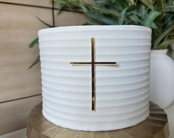Slim Cross Cake Charm | Baptism Cake Charms | Mirror Acrylic Cross | Topper For Christening Cake