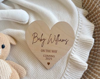 Heart Pregnancy Announcement | Maternity Photo Props | Baby Announcement | Baby Arriving Soon | Baby Announcement | Pregnancy Announcement