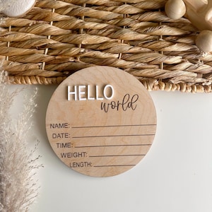 Hello World Baby Announcement | Birth Stats | Name Plate | hello world baby birth stats| hello world Name Announcement