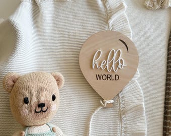 Acrylic Birth Announcement Sign Photo Prop Hospital Newborn New Baby ...