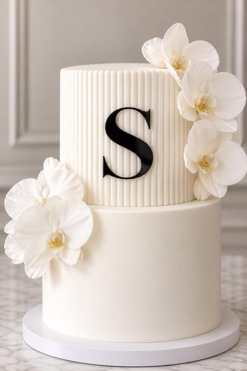 Custom Monogram Cake Topper or Cake Charm | Personalized Initials ...
