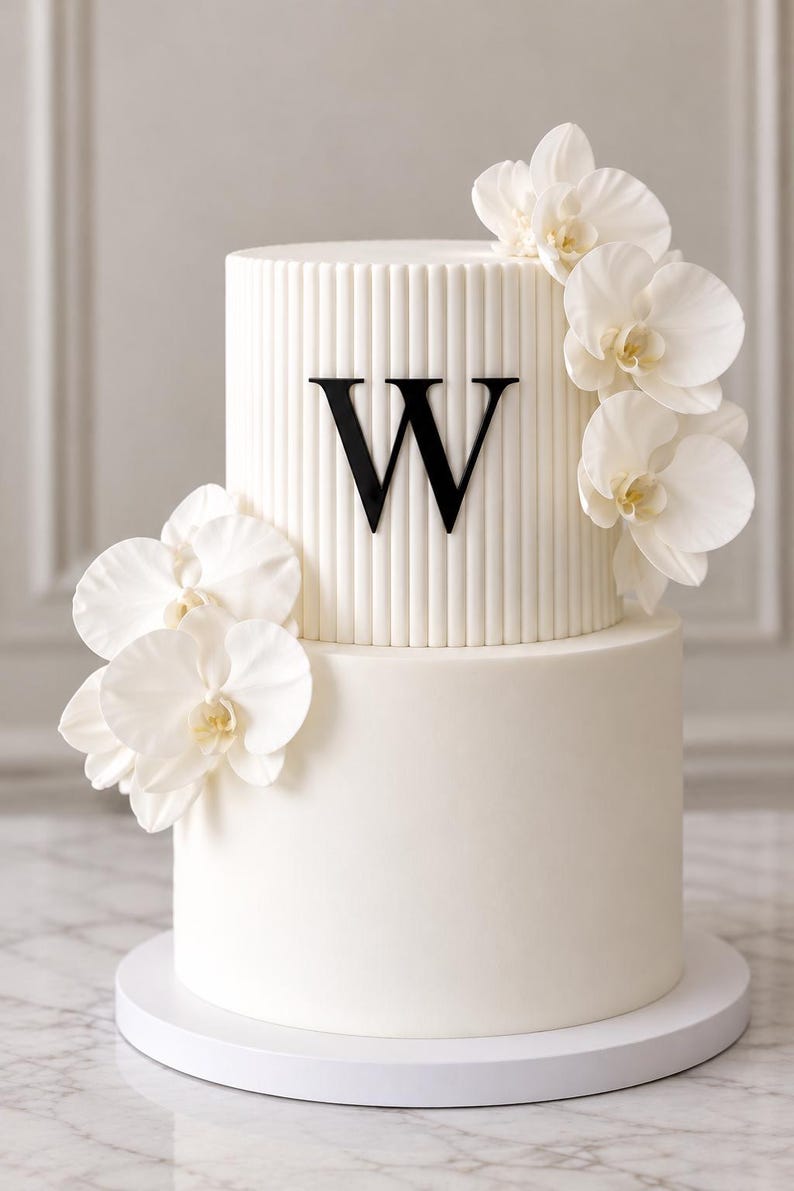 Custom Monogram Cake Topper or Cake Charm | Personalized Initials ...