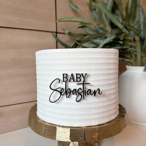 Acrylic Custom Cake Charm | Baby Shower Personalize Cake Charm | Baby Name Acrylic Cake Charm Topper | Baby Shower Topper| Cake Decoration