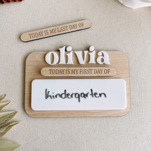 First Day Of School Sign| School Photo Props | Interchangeable School Sign | First &  Last Day of School Interchangeable Sign | Back to Sign