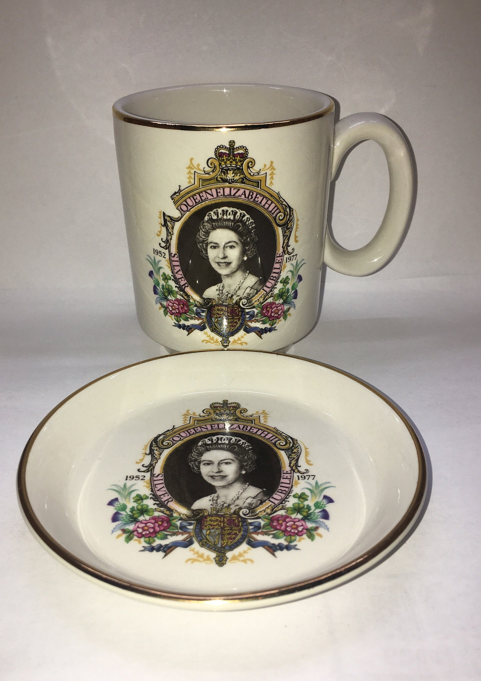 Queen Elizabeth Silver Jubilee Cup and Saucer Etsy