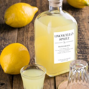 Homemade Limoncello Label Template - Etsy