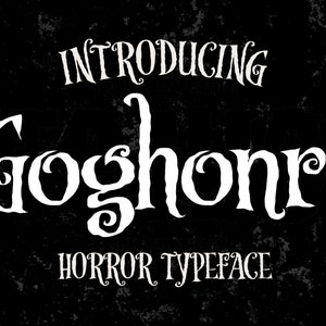 Goghonri Halloween-lettertype